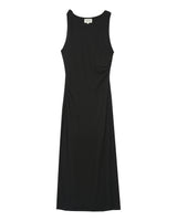 Robe longue moulante noir Pistache