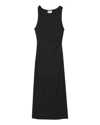 ROBE LONGUE NOIR PISTACHE