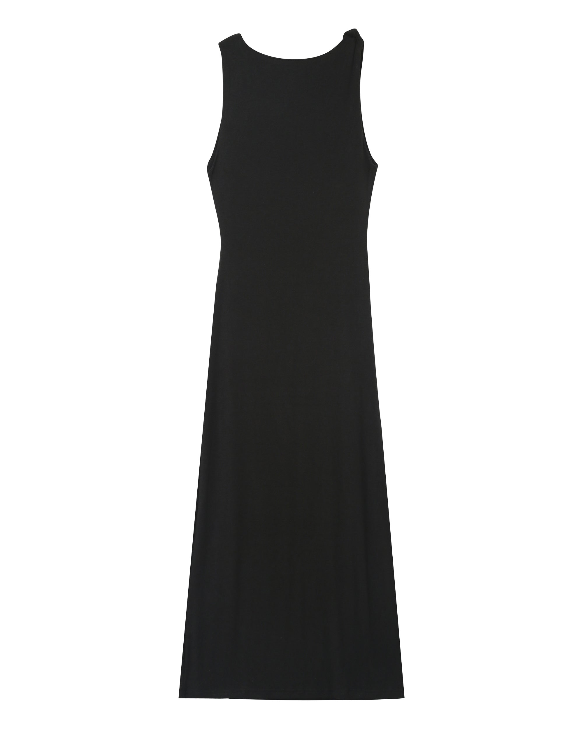 Robe longue moulante noir Pistache