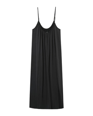 ROBE LONGUE ANTHRACITE PIVOINE
