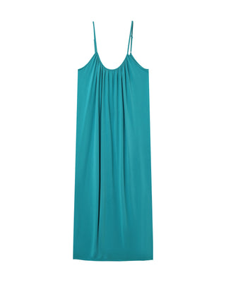 ROBE LONGUE AQUA PIVOINE