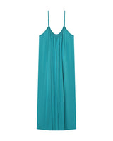 Robe longue en modal aqua Pivoine