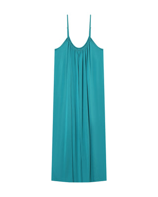ROBE LONGUE AQUA PIVOINE