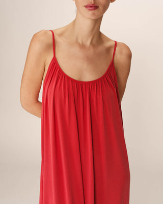 ROBE LONGUE FRAMBOISE PIVOINE