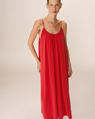 ROBE LONGUE FRAMBOISE PIVOINE
