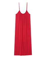 Robe longue en modal framboise Pivoine