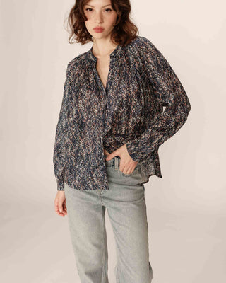 BLOUSE MARINE PLATANE