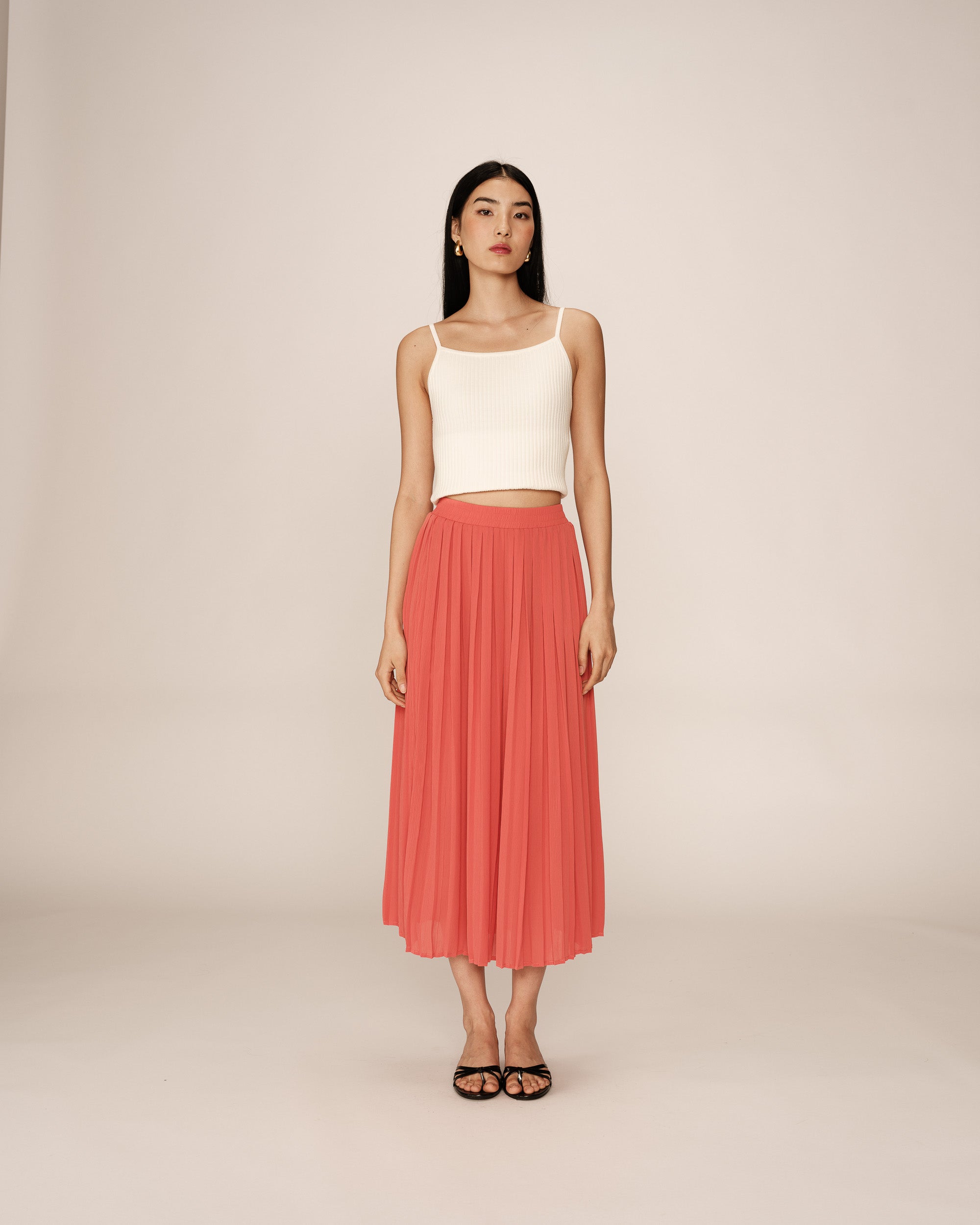 Avec Jupe Plissée Longue Jupe Plissée Pull Jupe Verte Tenue Avec