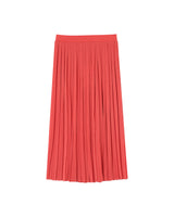Jupe longue plissee corail Plisse