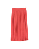 Jupe longue plissee corail Plisse