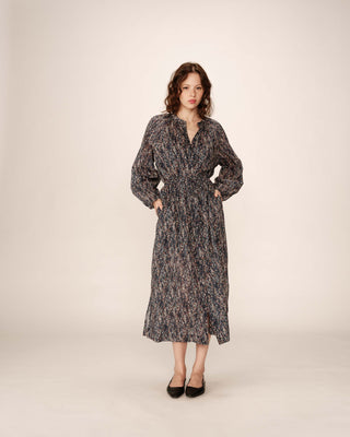 ROBE LONGUE MARINE PODER