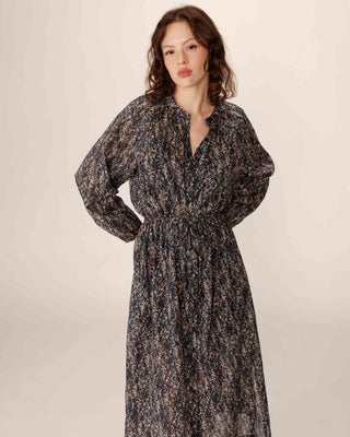 ROBE LONGUE MARINE PODER