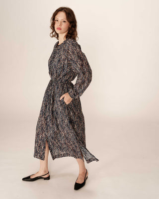 ROBE LONGUE MARINE PODER