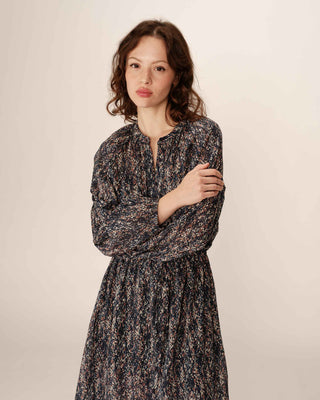 ROBE LONGUE MARINE PODER