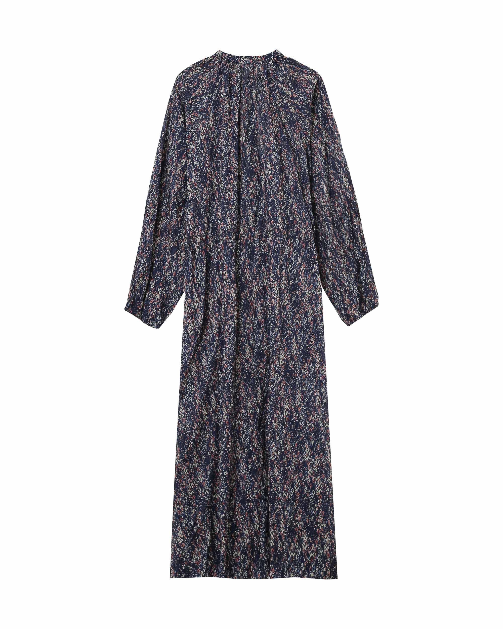 Robe longue imprimée marine Poder