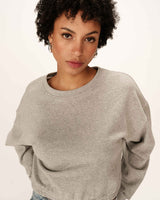 Oversized crop sweatshirt gray Podium