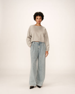 SWEATSHIRT GRIS PODIUM