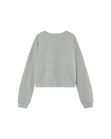 Oversized crop sweatshirt gray Podium