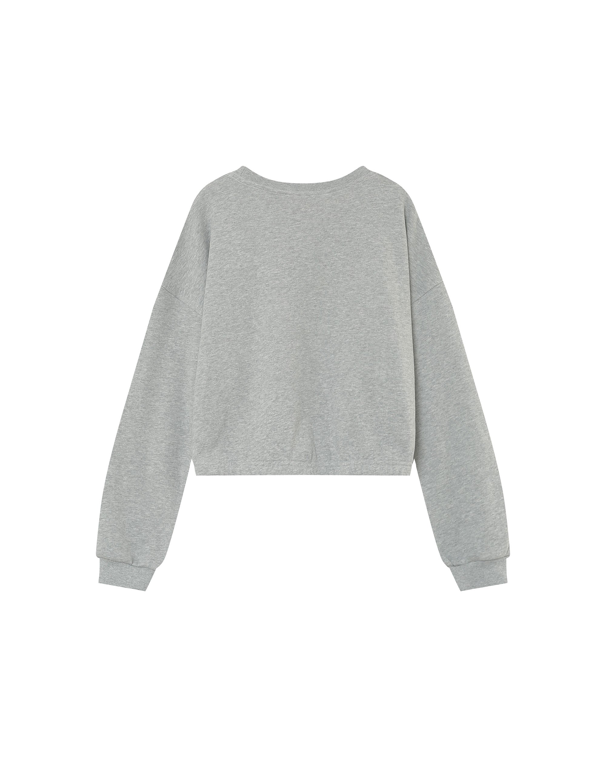 Oversized crop sweatshirt gray Podium
