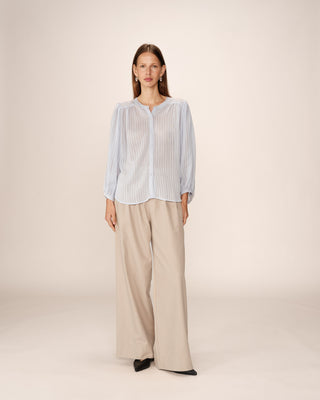 BLOUSE BLEU POESIE