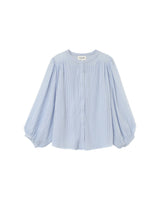Transparent fluid blouse blue Poesie