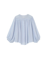 Transparent fluid blouse blue Poesie