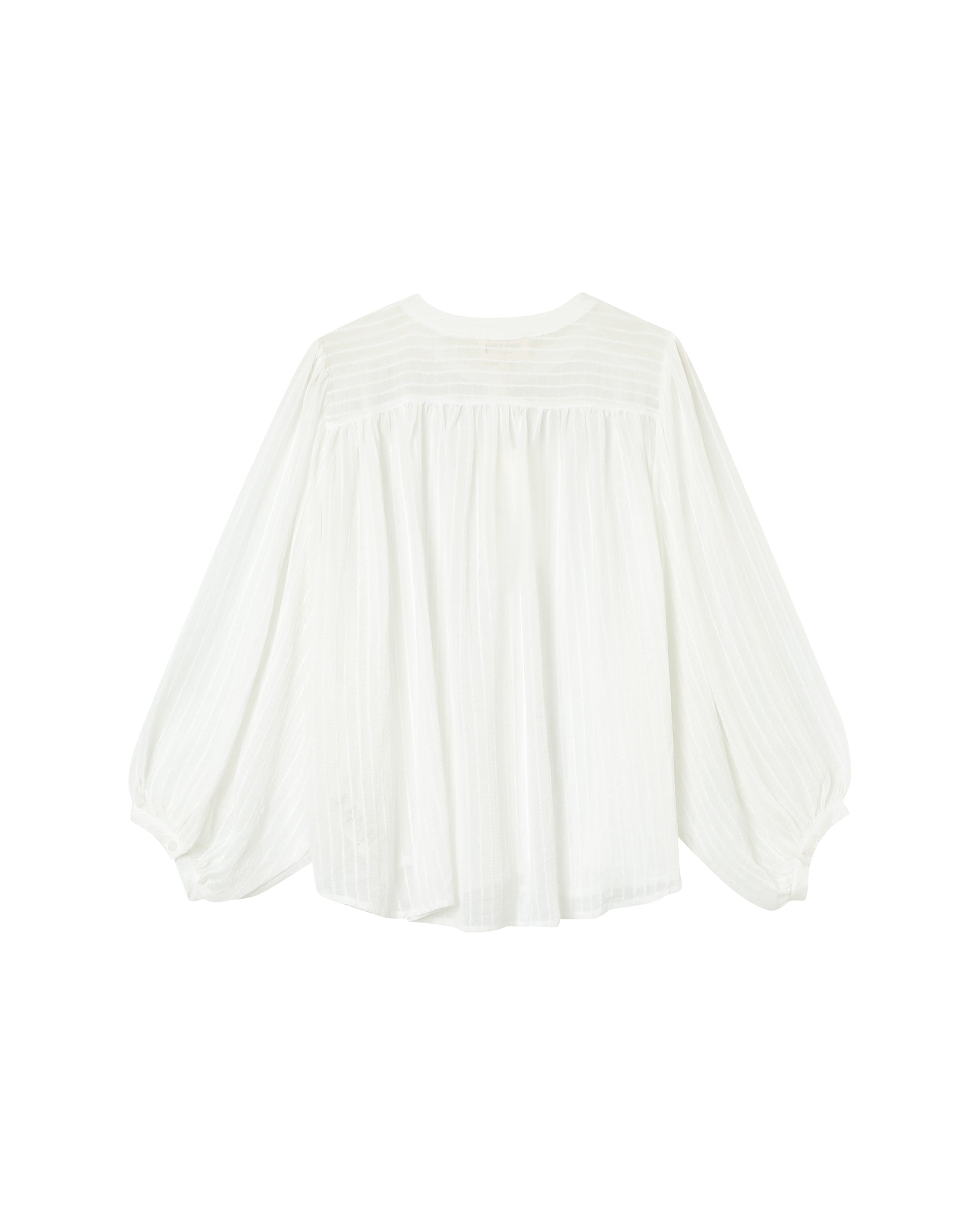 Transparent fluid blouse ecru Poesie