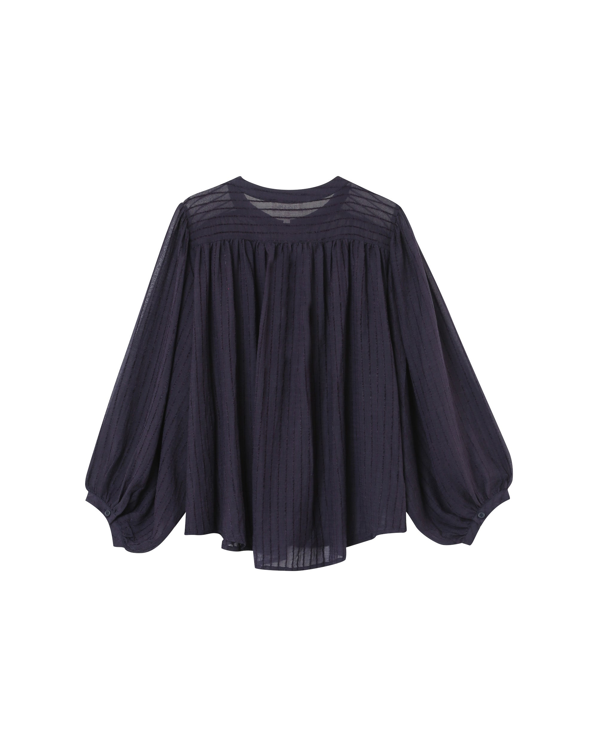 Transparent fluid blouse navy Poesie
