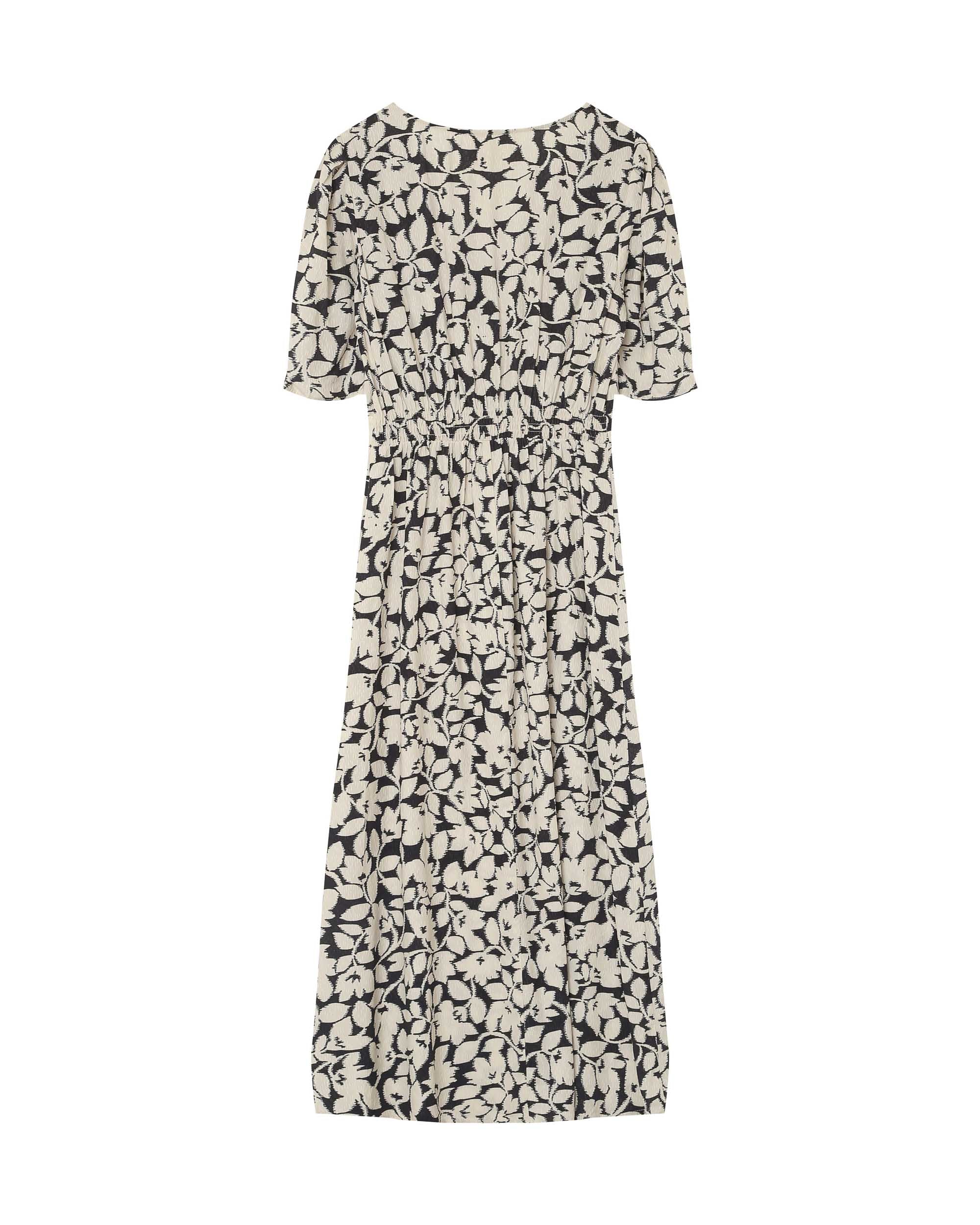 Robe longue droite noir Poldie