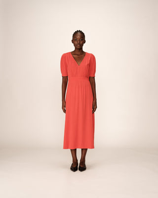 ROBE LONGUE TERRACOTTA POLDIE