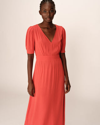 ROBE LONGUE TERRACOTTA POLDIE