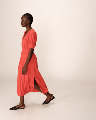 ROBE LONGUE TERRACOTTA POLDIE