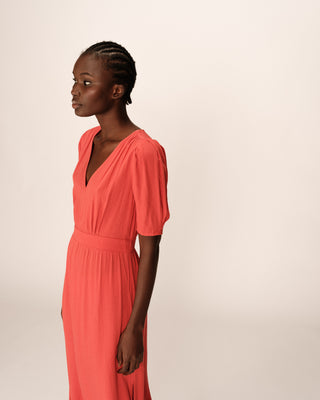 ROBE LONGUE TERRACOTTA POLDIE