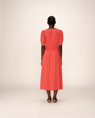 ROBE LONGUE TERRACOTTA POLDIE