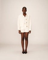 Utility style jacket ecru Polette