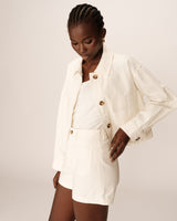 Utility style jacket ecru Polette