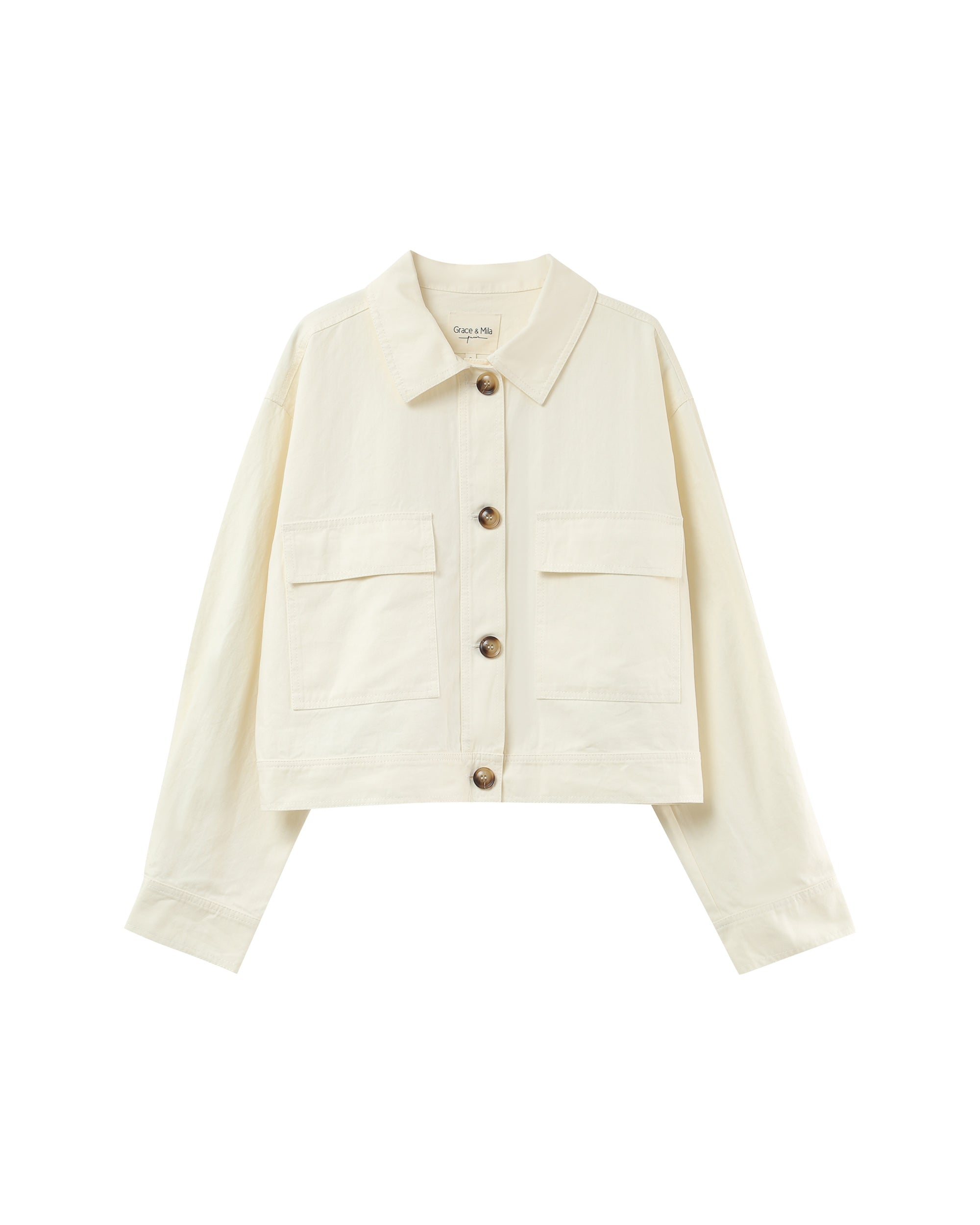 Utility style jacket ecru Polette