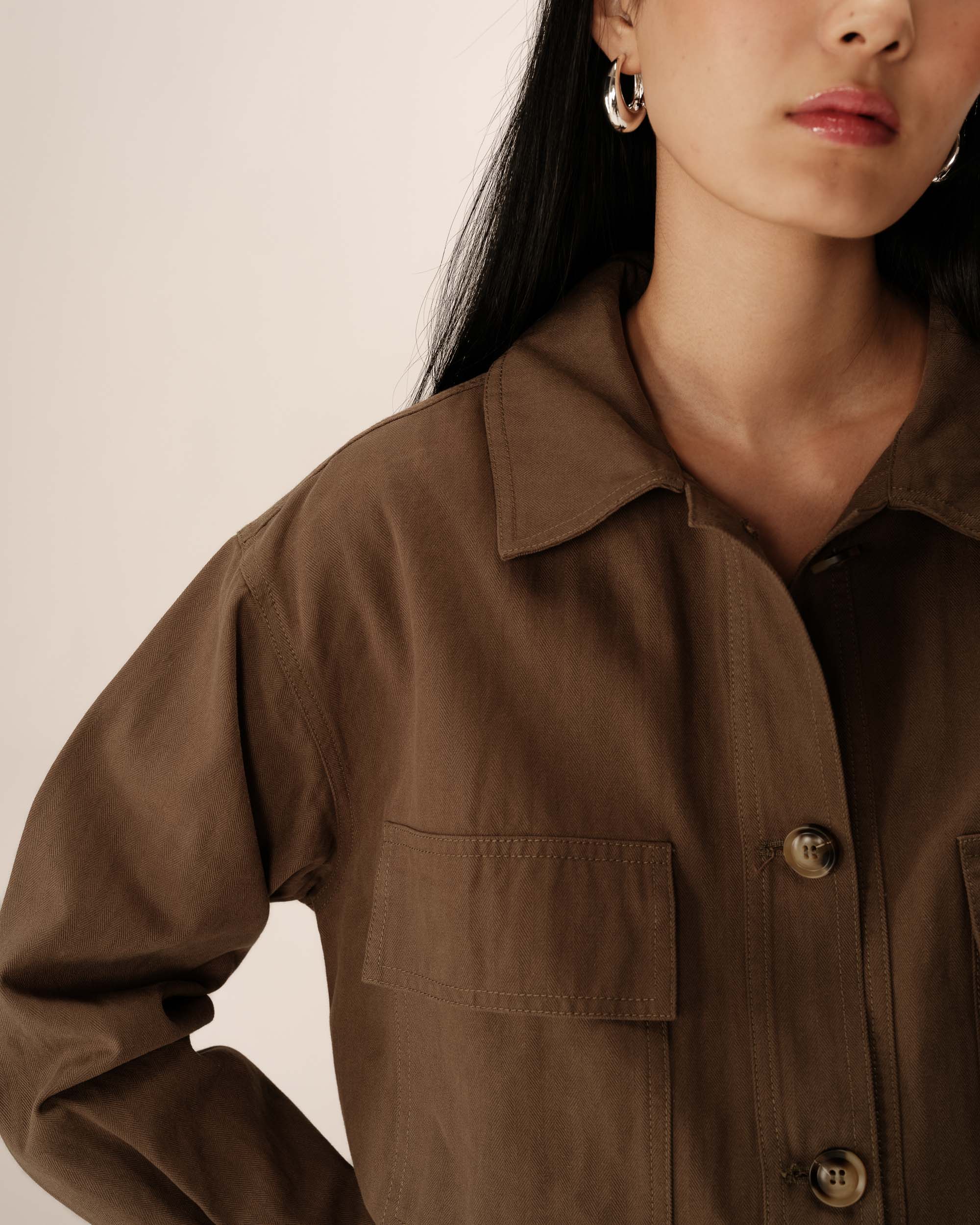 Utility style jacket khaki Polette