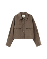 Utility style jacket khaki Polette