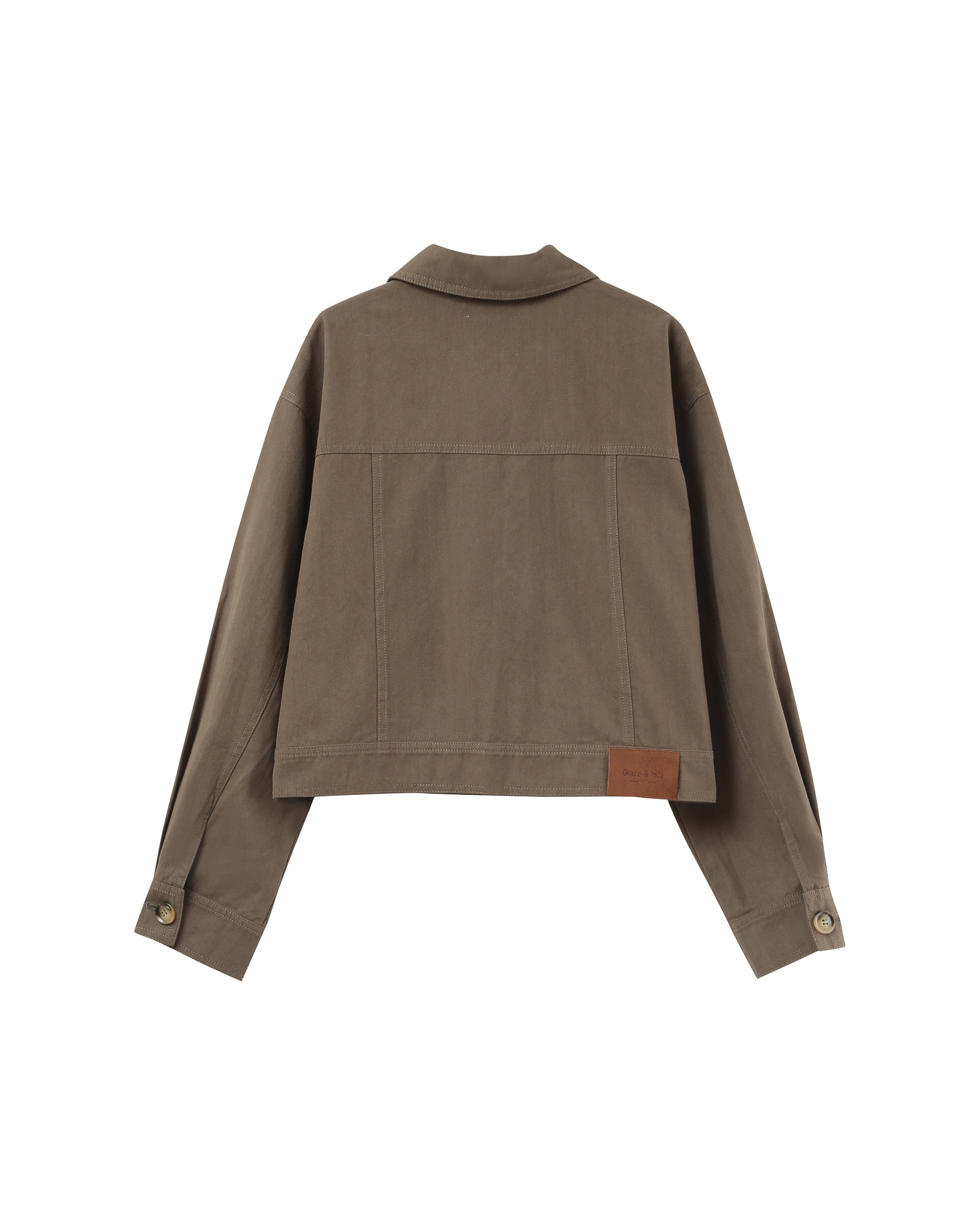 Utility style jacket khaki Polette