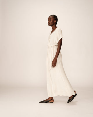 ROBE LONGUE BEIGE POLLEN