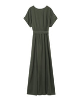 Robe longue fluide vert Pollen
