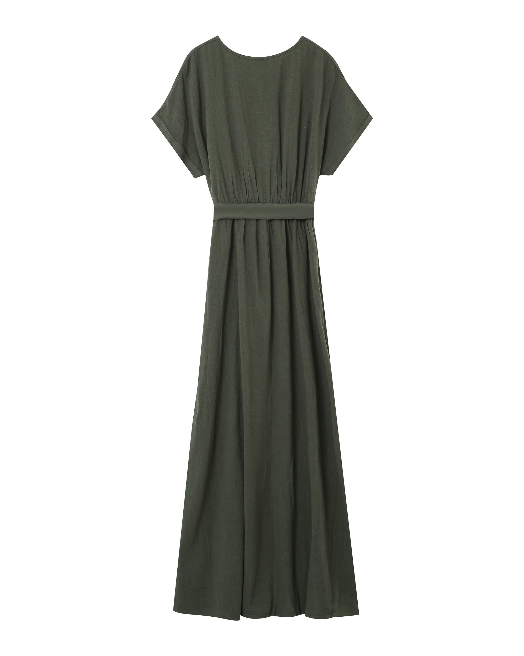 Robe longue fluide vert Pollen