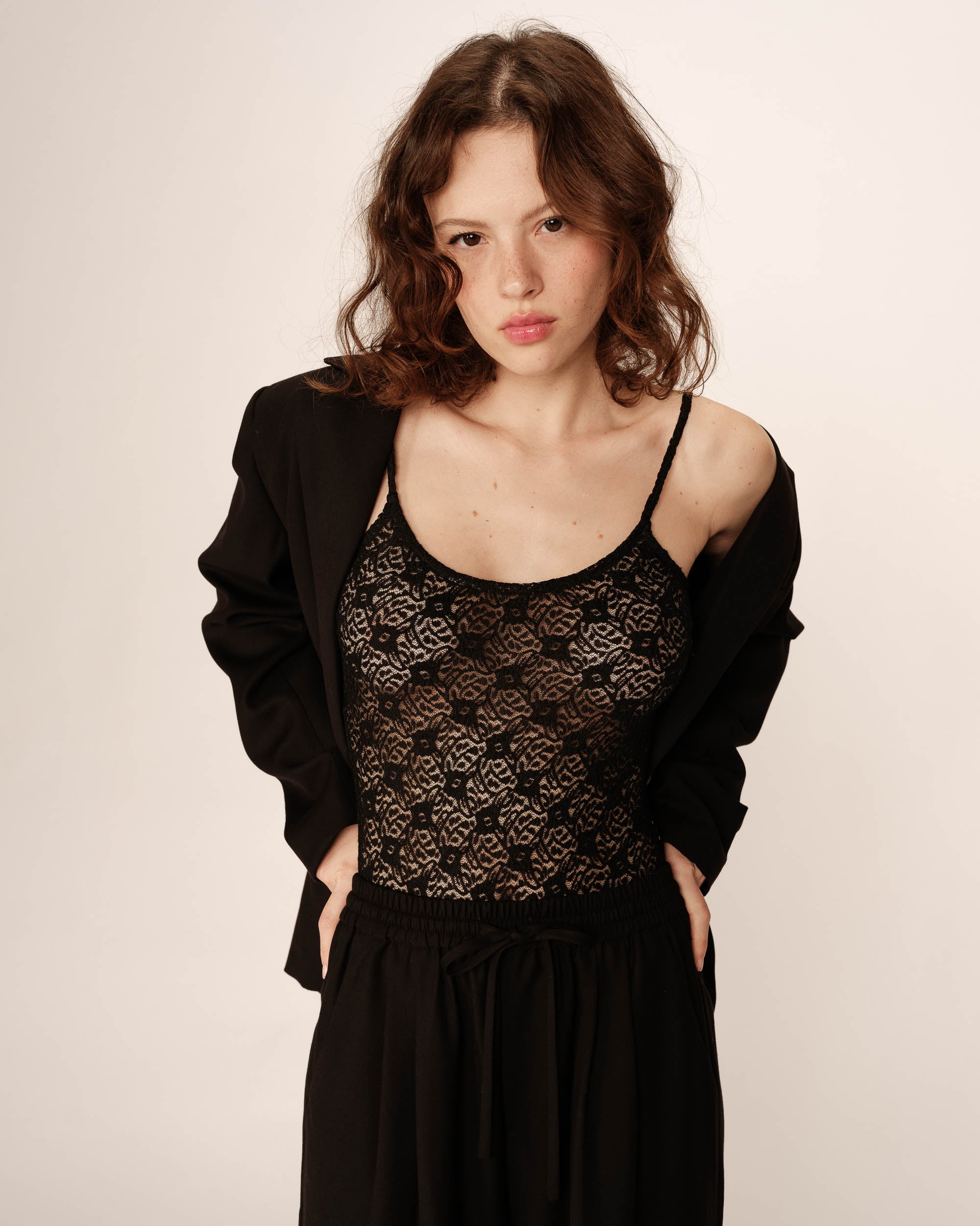 Body en dentelle noir Polly