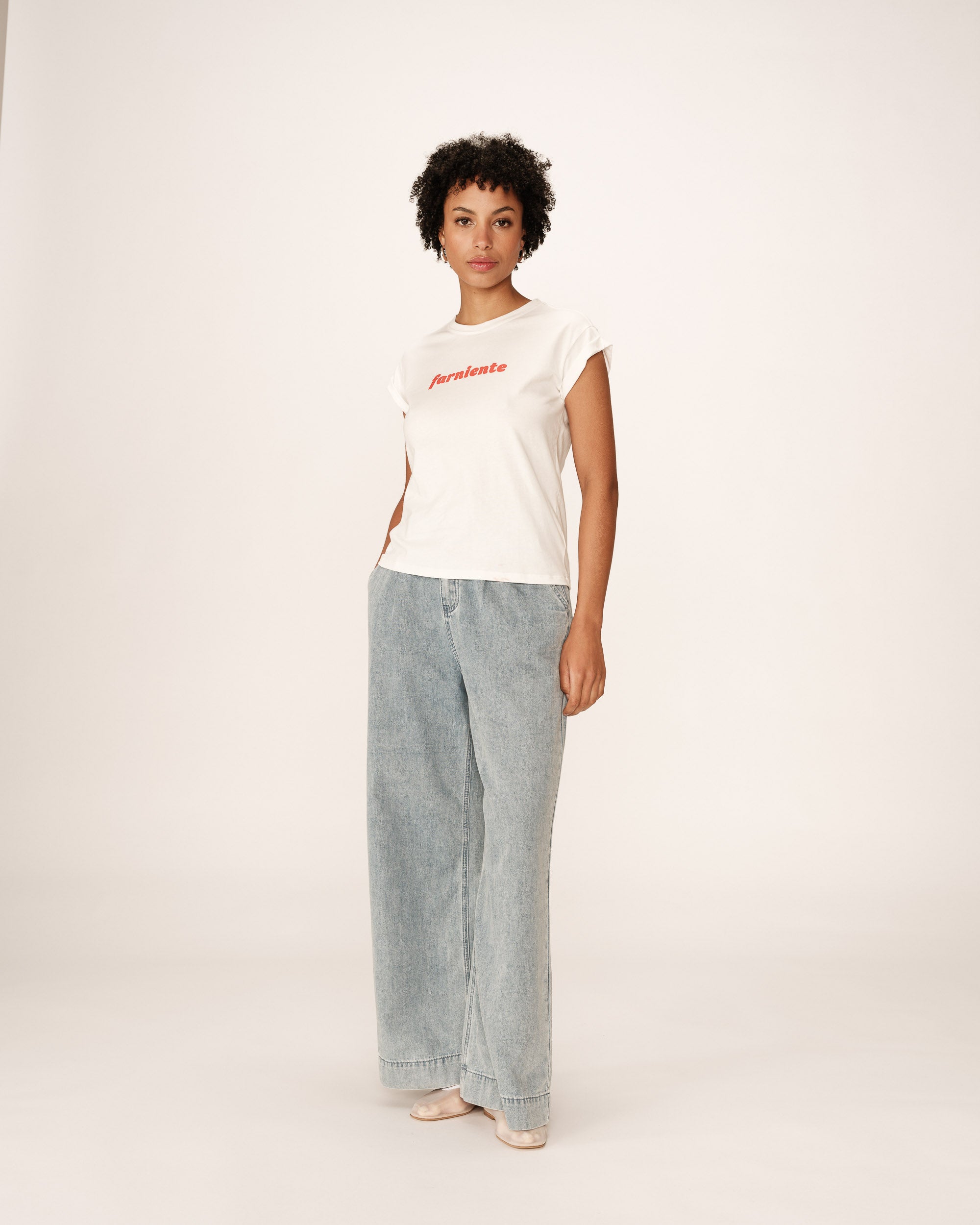 Message t-shirt goldange Pomelo_13150