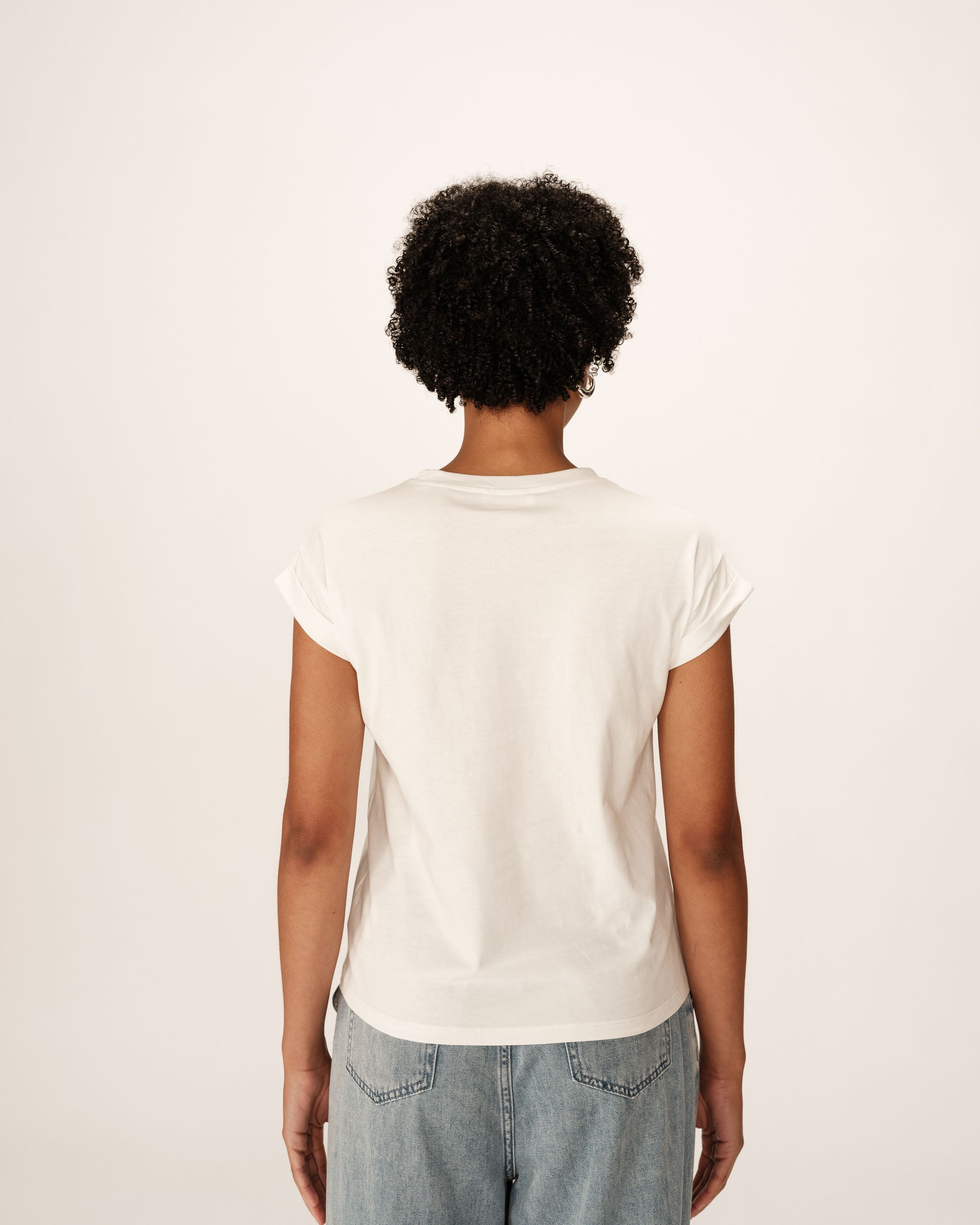 Message t-shirt goldange Pomelo_13150