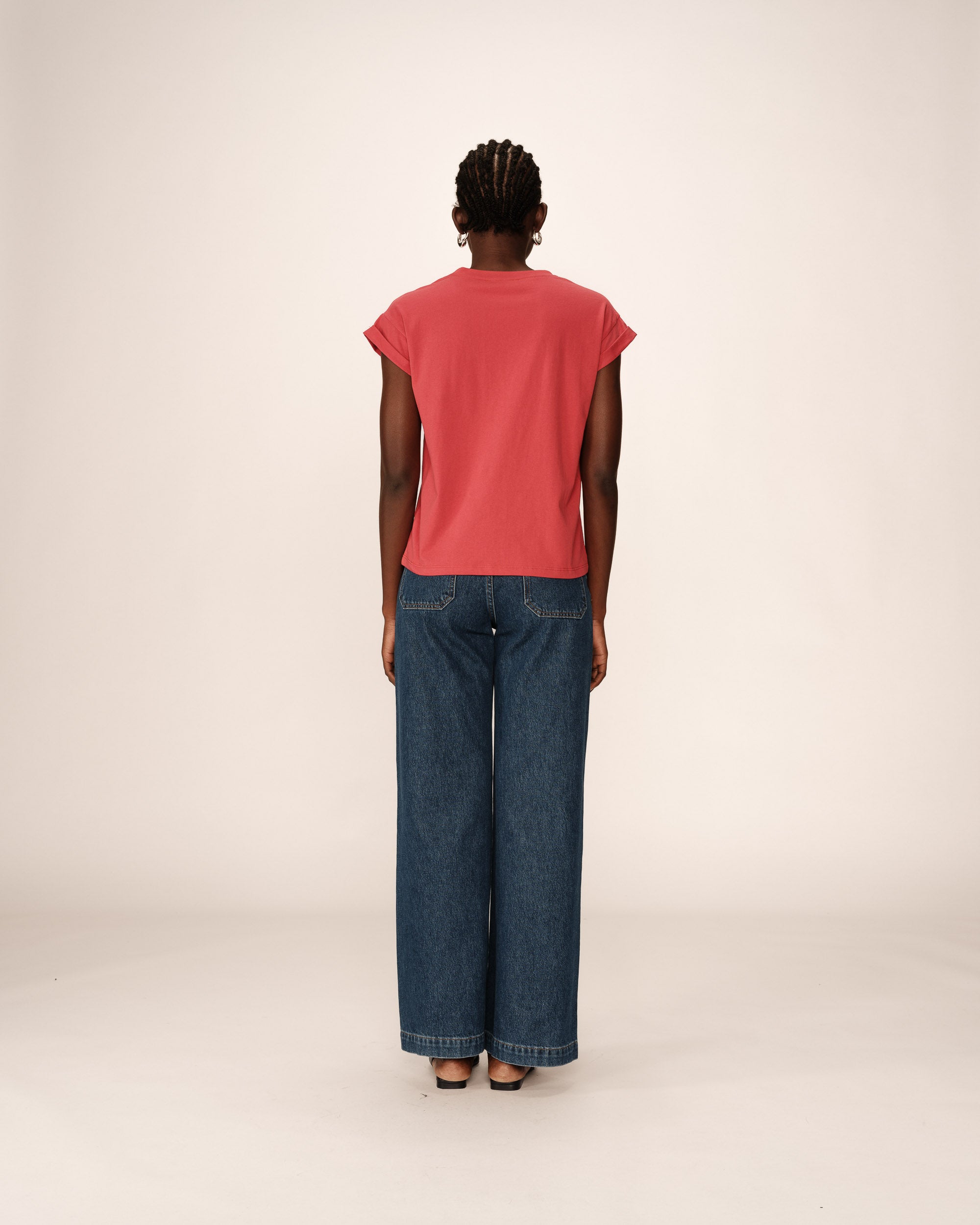 Message t-shirt terracotta Pomelo_13150