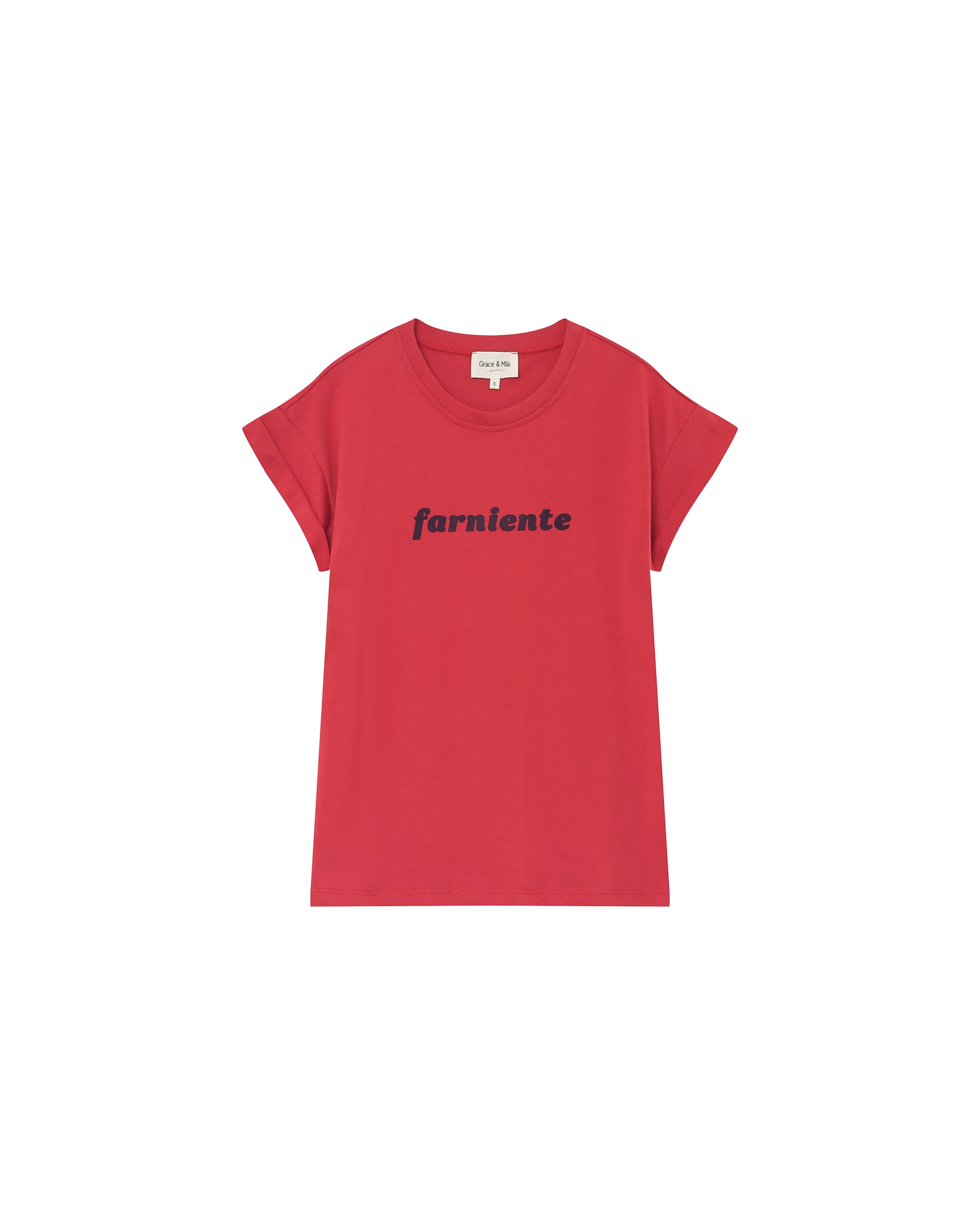 Message t-shirt terracotta Pomelo_13150