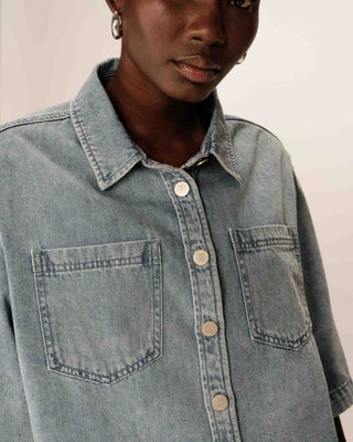 CHEMISE SKY BLUE POMONA
