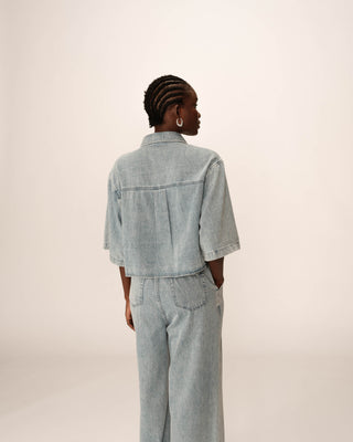 CHEMISE SKY BLUE POMONA